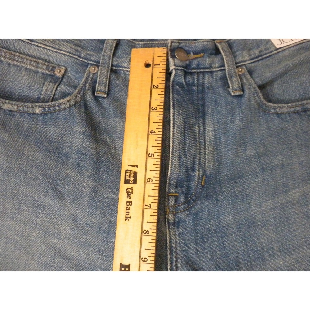 J Crew Jeans Womens 30 Blue Denim '84 Slouchy Button Fly Relaxed Straight NWT - Picture 14 of 15